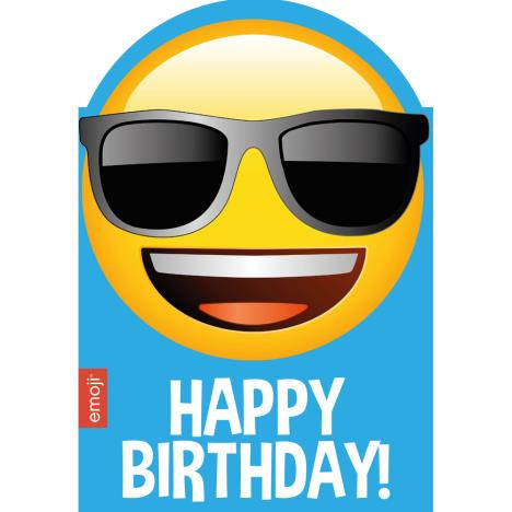Smiley Shades Happy Birthday Emoji Birthday Card £1.99